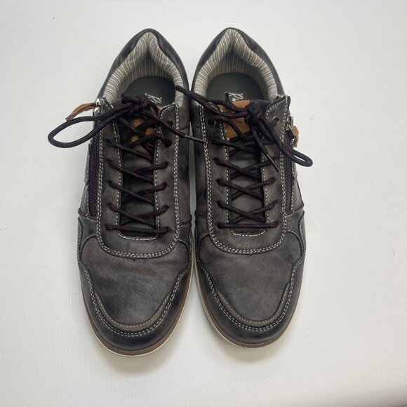 Riverstone Grey Gun smoke Leather Dress Shoes Zipper / Lace Preppy Men Sz 9 US - Picture 13 of 13